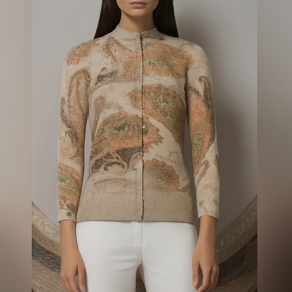 Roberto Cavalli Paisley F/W 2002 Cardigan, S